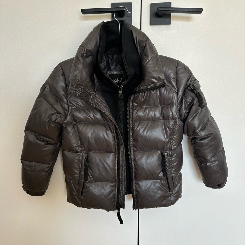 Sam Grey Puffer Jacket Size 6